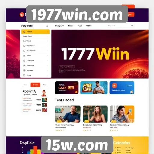 Avaliação do design do site 1977win.com